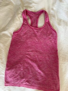 Lululemon Heathered Pink Racerback Tank